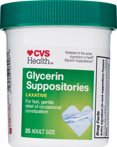 CVS Health Glycerin Suppositories Adult Size