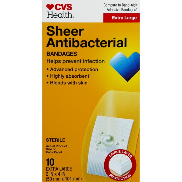 CVS Health Sheer Anti-Bacterial Bandages
