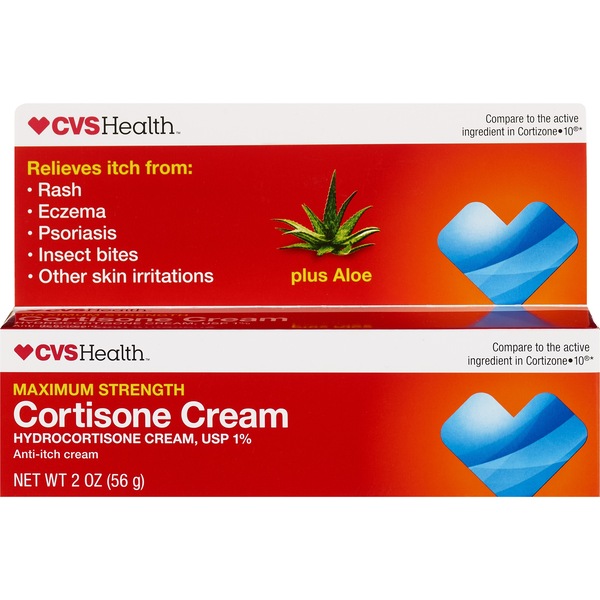 CVS Health Maximum Strength Cortisone Anti-Itch Cream Plus Aloe