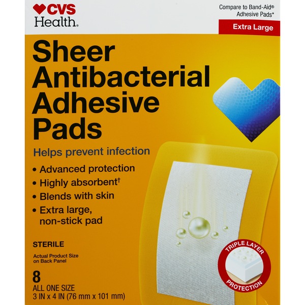 CVS Health Anti-Bacterial Adhesive Pads