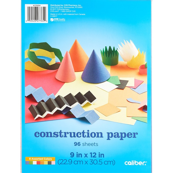 Caliber Construction Paper Assorted Colors