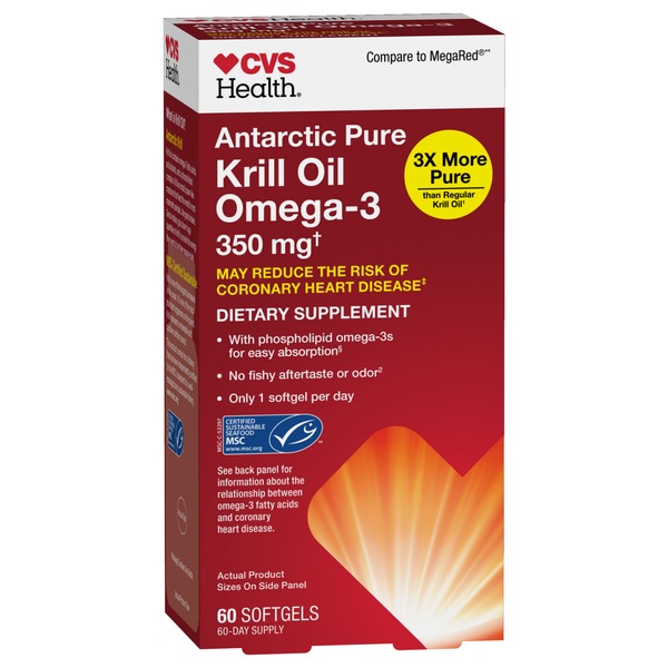 CVS Health Antarctic Krill Oil Omega-3 Softgels