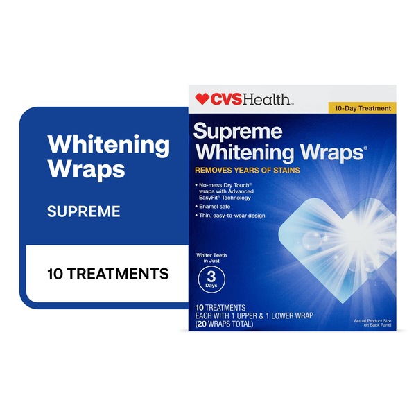 CVS Health Supreme Whitening Wraps