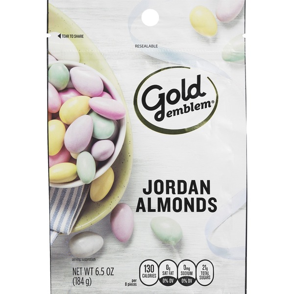 Gold Emblem Jordan Almonds, 6.5 oz
