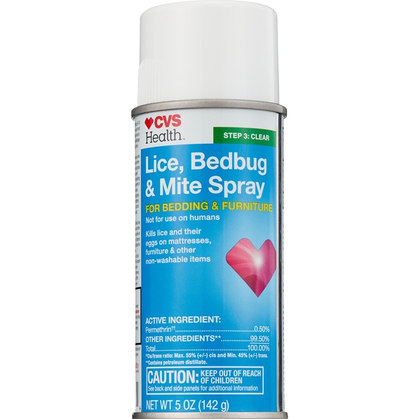 CVS Health Lice, Bedbug & Mite Spray for Bedding & Furniture Pick Up