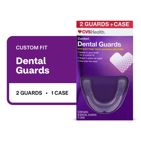 CVS Health Comfort Dental Guard for Nighttime Teeth Grinding, 2 CT