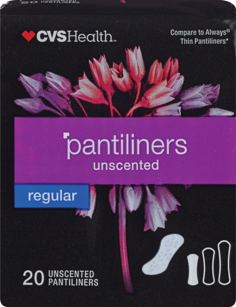 CVS Health Thin Panty Liners, Unscented, Regular