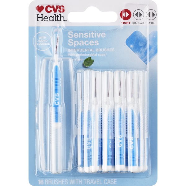 CVS Health Sensitive Spaces Interdental Brushes, Mint