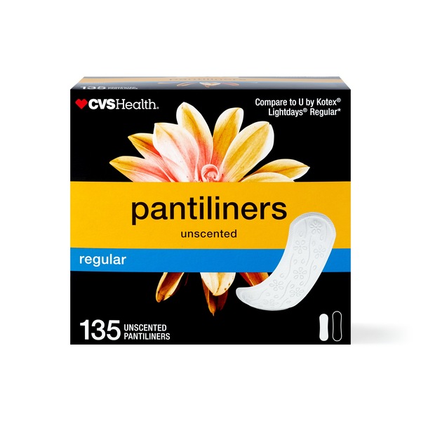 CVS Health Panty Liners, Unscented, 135 CT