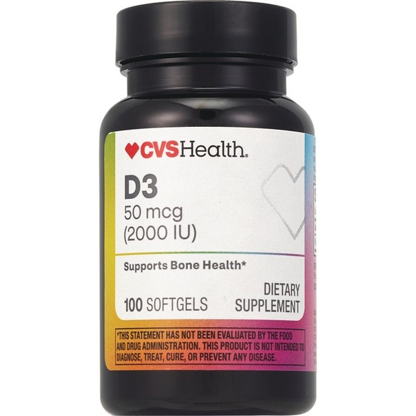 CVS Health Vitamin D3 2000IU Softgels