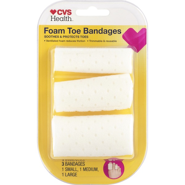 CVS Health Foam Toe Bandages, 3 CT