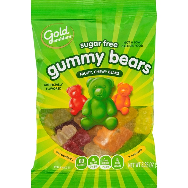 Gold Emblem Sugar Free Gummy Bears, 3.25 oz