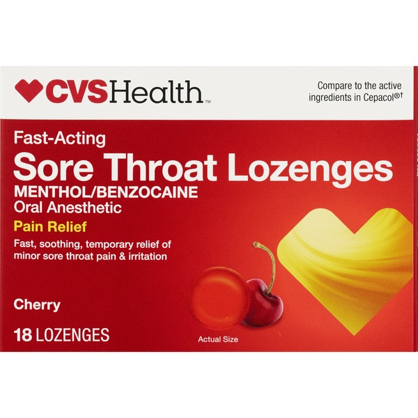 CVS Health Fast Acting Sore Throat Lozenges