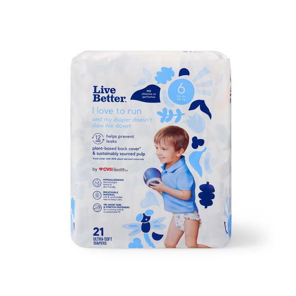 Live Better by CVS Health Diapers, Size 6