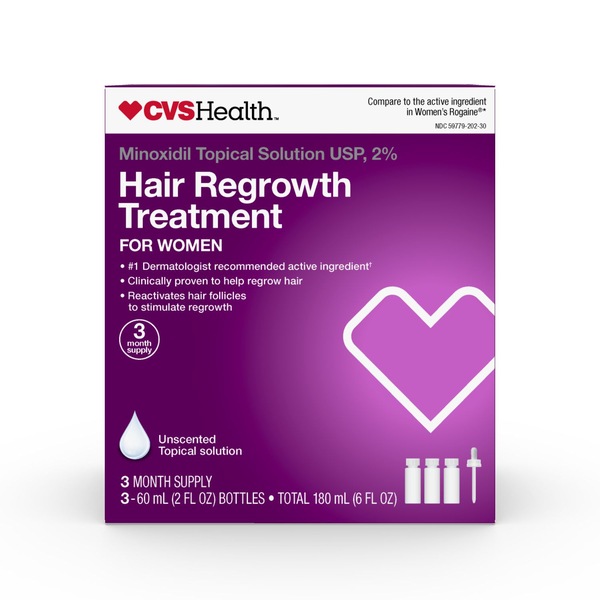 CVS Health Women's 2% Minoxidil Solution for Hair Regrowth