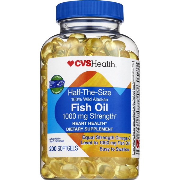 CVS Health Wild Alaskan Fish Oil Softgels