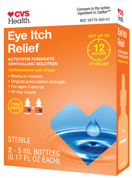 CVS Health Eye Itch Relief - Gotas antihistamínicas para los ojos