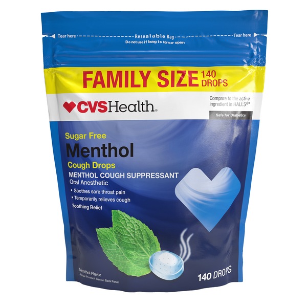 CVS Health Sugar Free Menthol Cough Drops