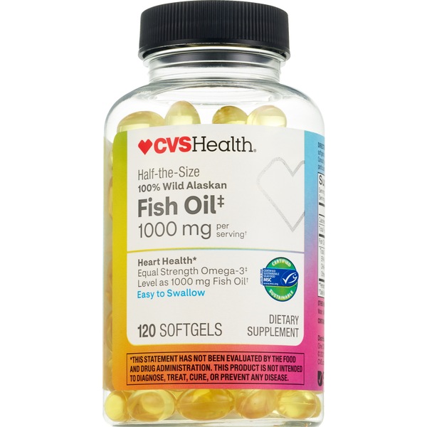 CVS Health Fish Oil Softgels, 120 CT