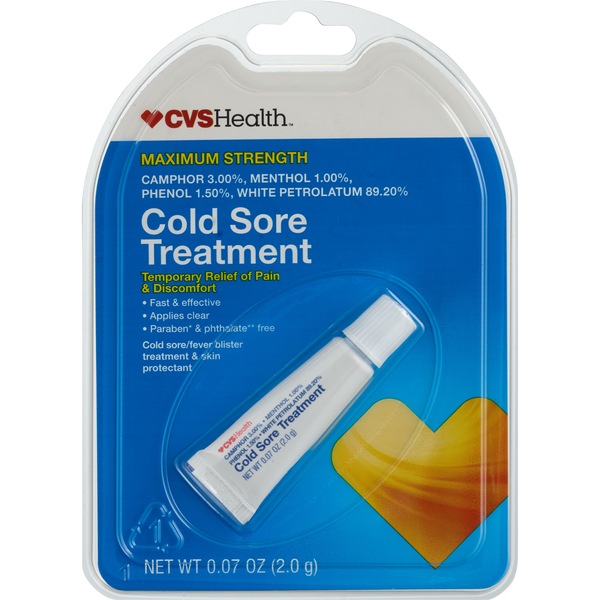 CVS Health Maximum Strength Cold Sore Treatment, 0.07 OZ