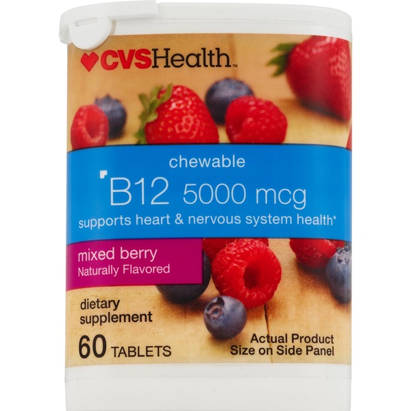 CVS Health Chewable Vitamin B12 Tablets, 60 CT