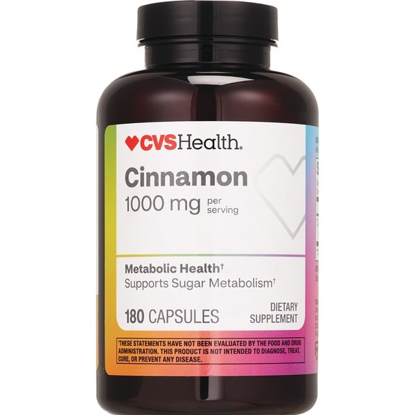 CVS Health - Canela en cápsulas, 180 u.