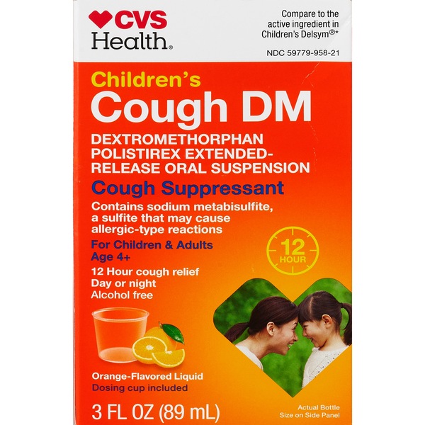 CVS Health Children's 12HR Cough DM Cough Suppressant Liquid