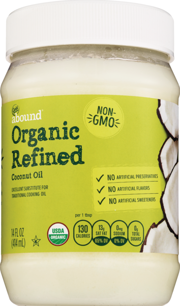 Gold Emblem Abound Organic Coconut Oil Refined, 14 oz