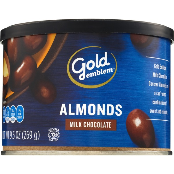 Gold Emblem Chocolate Covered Almonds, 9.5 oz