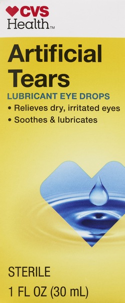 CVS Health Artificial Tears - Gotas lubricantes para ojos