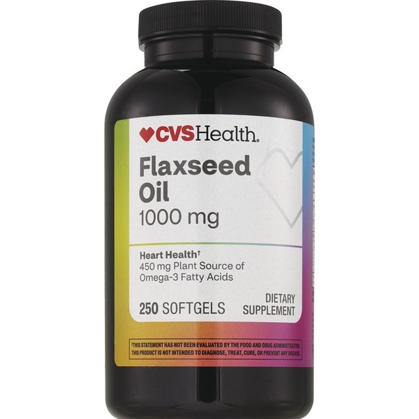 CVS Health Flaxseed Oil Softgels, 250 CT