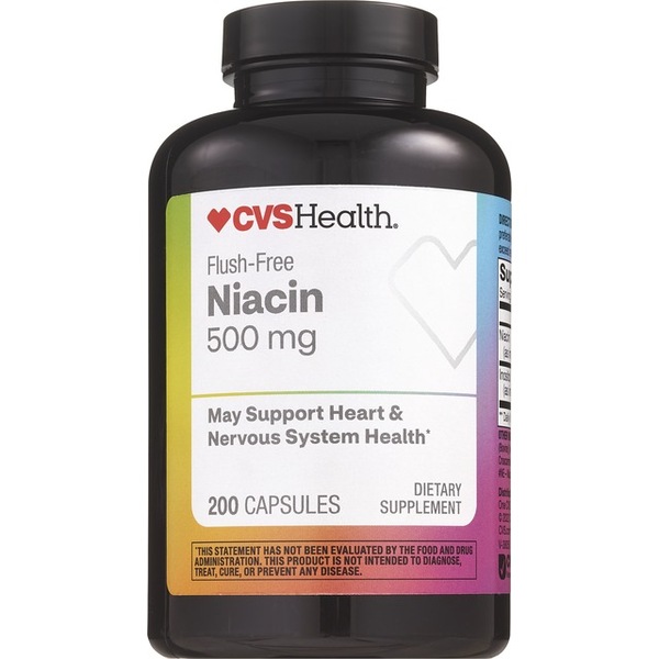 CVS Health Flush Free Niacin Capsules, 200 CT