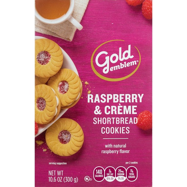 Gold Emblem  Raspberry Creme Shortbread Cookies, 10.6 oz