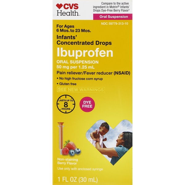 CVS Health Infants' Ibuprofen Oral Suspension, Berry, 1 OZ
