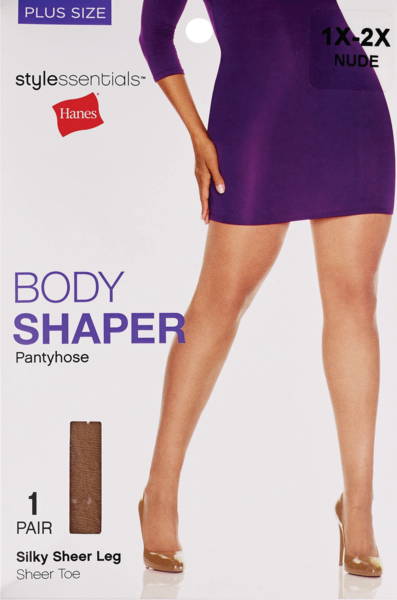 Style Essentials by Hanes Body Shaper Pantyhose Plus Size