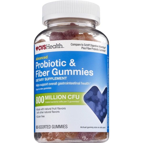 CVS Health Advanced Probiotic Gummies Plus Fiber