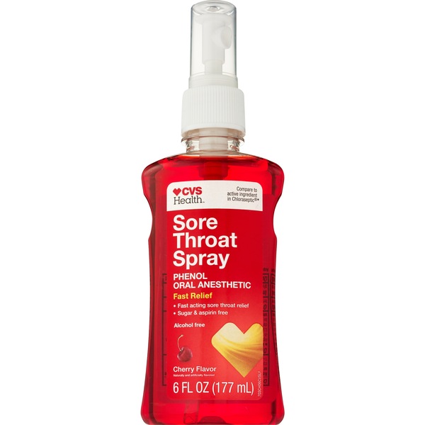 CVS Health Sore Throat Spray, Cherry, 6 OZ