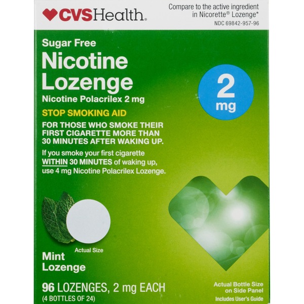 CVS Health Sugar Free Nicotine Lozenges, Mint