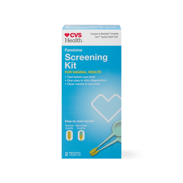 CVS Health Feminine Screening Kit for Vaginal Health, 2 CT