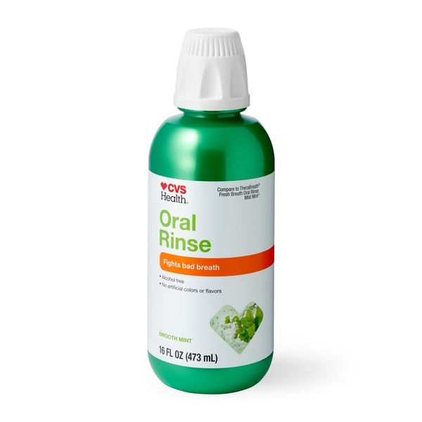 CVS Health Oral Rinse, Smooth, Mint, 16 OZ