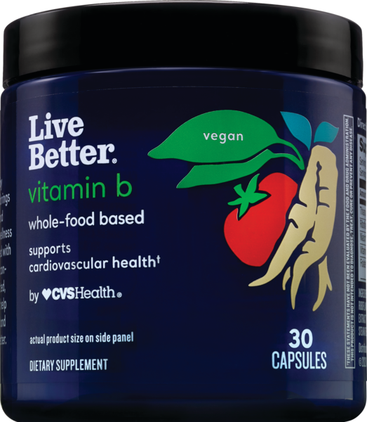 Live Better B Complex, Whole Food Based, 30 CT
