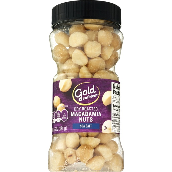 Gold Emblem Macadamia Nuts Dry Roasted, 6.5 oz