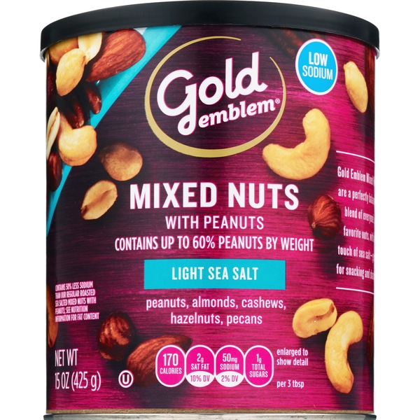 Gold Emblem Mixed Nuts Lightly Salted, 15 oz