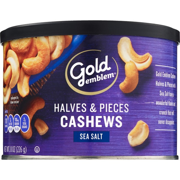 Gold Emblem Cashews Halves And Pieces, 8 oz