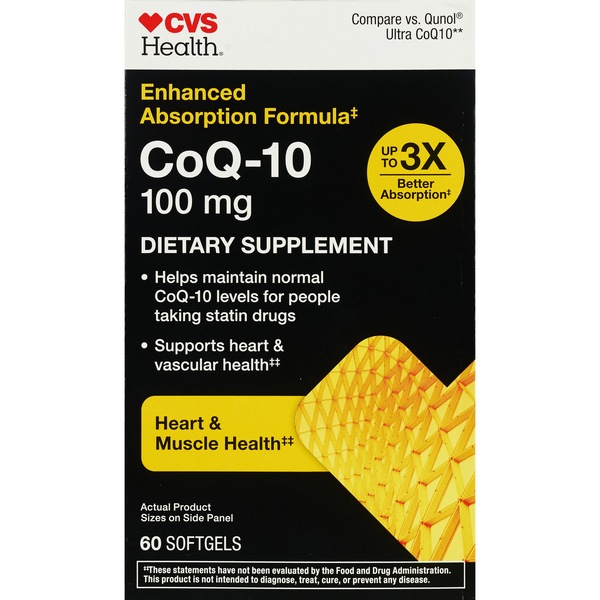 CVS Health Enhanced Absorption CoQ-10 Softgels