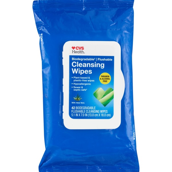 CVS Adult Cleansing Wipes, 42 CT