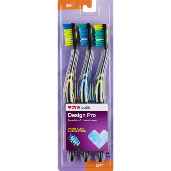 CVS Health Design Pro Toothbrush, Soft Bristle