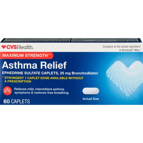 CVS Maximum Strength Asthma Reliever, 60 CT