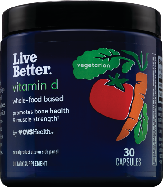 Live Better Vitamin D, Whole Food Based, 30 CT