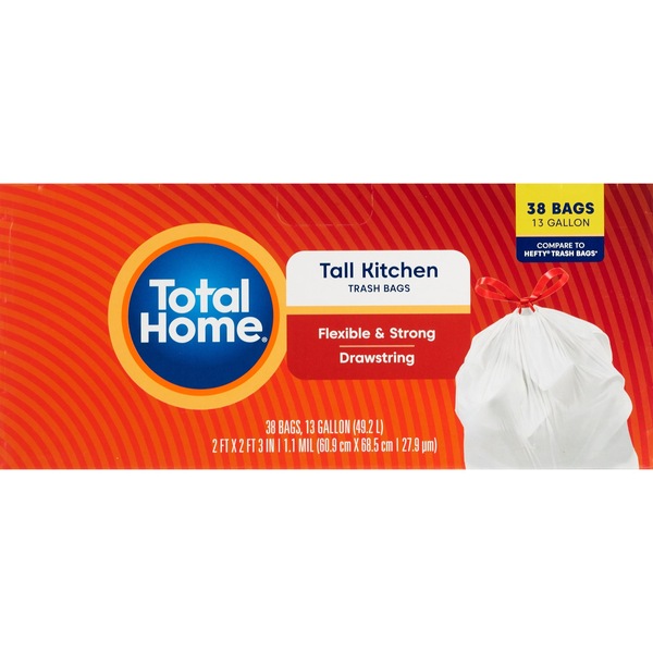 Total Home Tall Kitchen Trash Bags